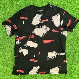 Guess Los Angeles Patterned Multi-Color Graphic Tee